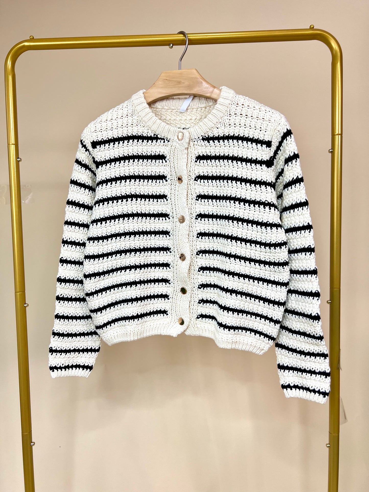 Mica Striped Cardigan