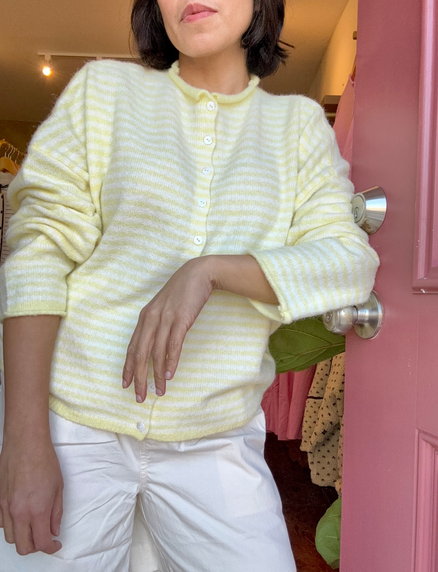 Easy Comfort - Butter Yellow Knit Cardigan