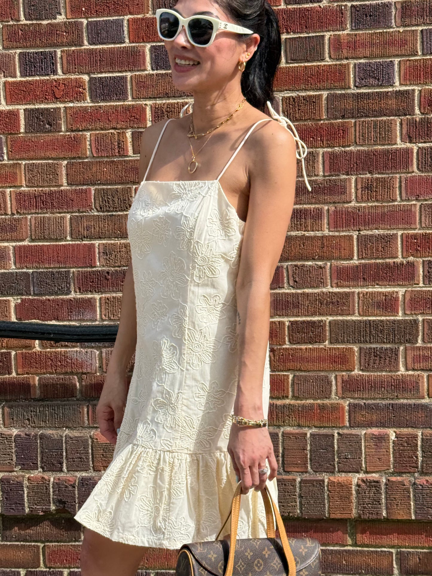 The Mika Embroidered Mini Dress