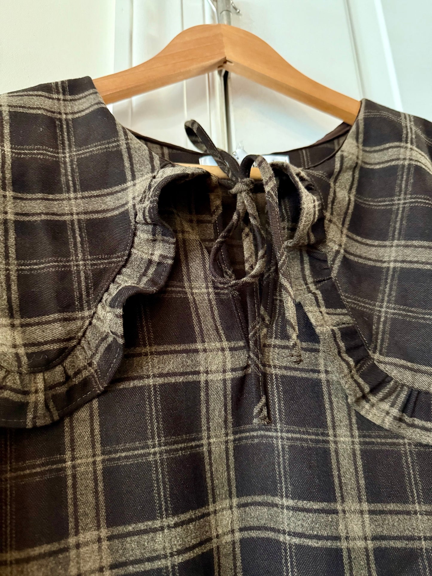 Clara Plaid Ruffle Babydoll Dress