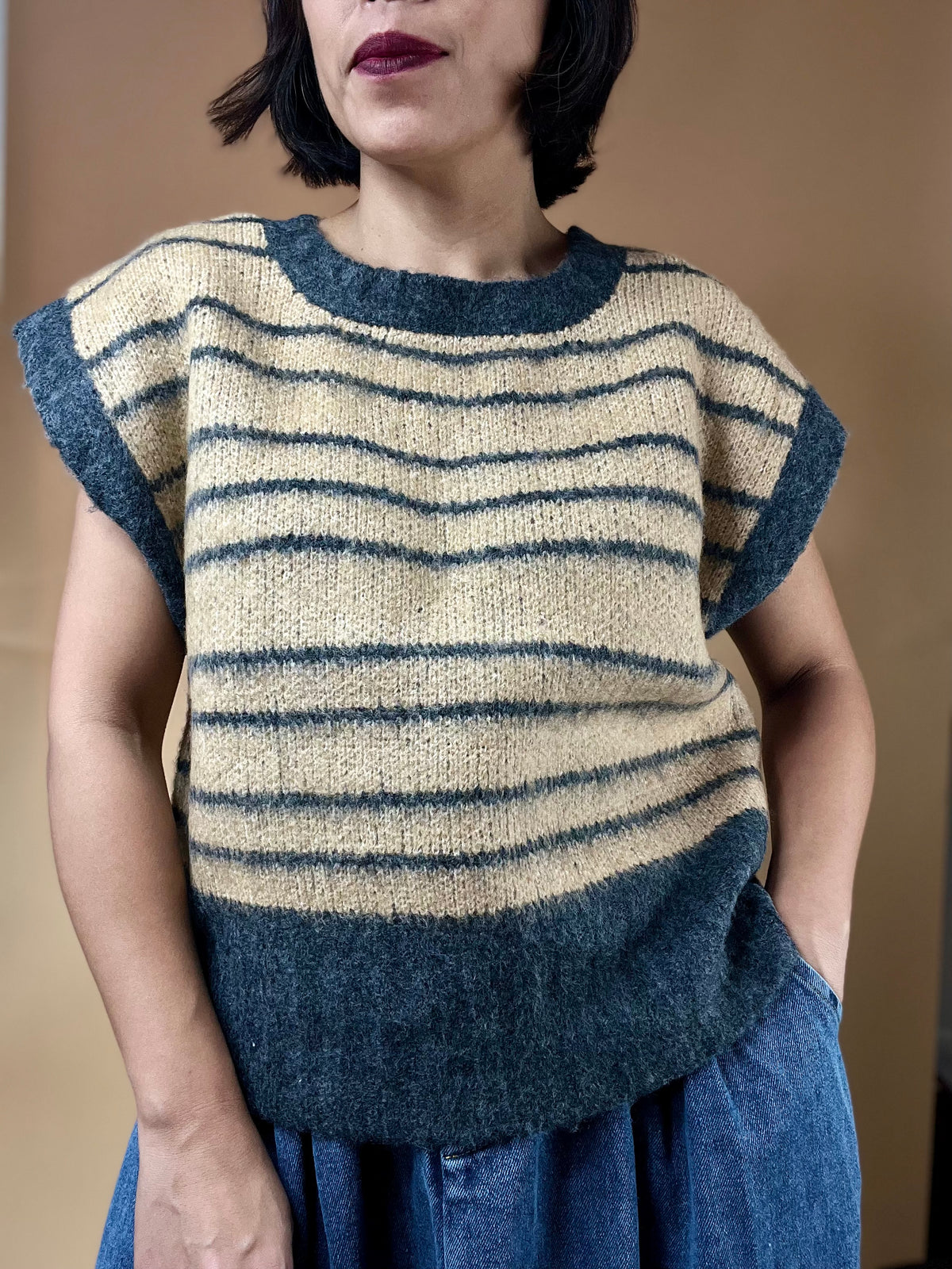 Izzie Vest Top Sweater