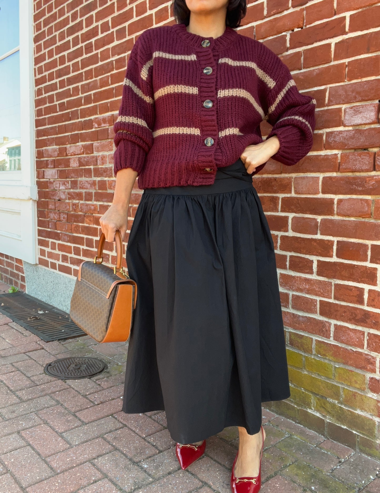Melissa Cardigan in Burgundy