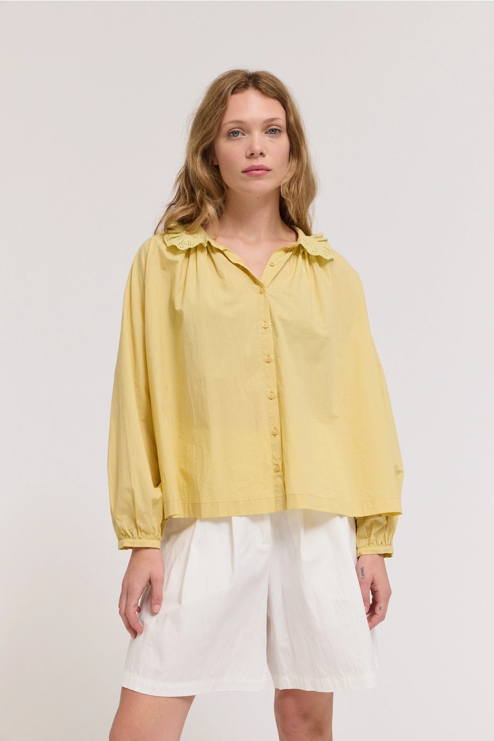 Daffodil Eyelet Collar Shirt