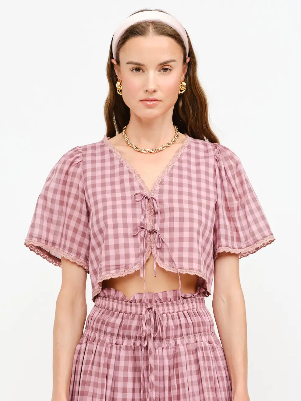 Morgan Gingham Blouse