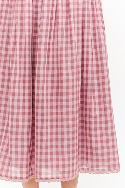 Morgan Gingham Skirt