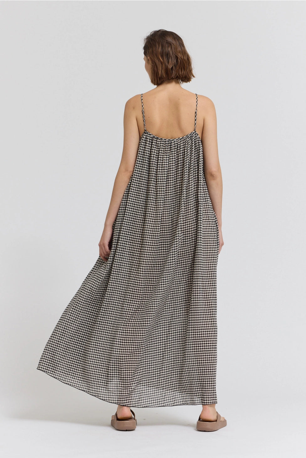 Plaid Spaghetti Dress