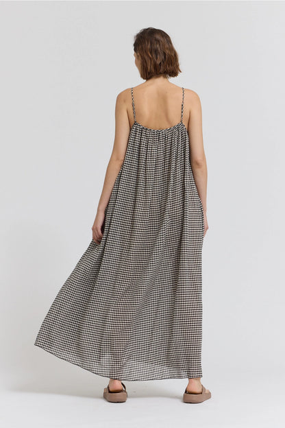 Plaid Spaghetti Dress