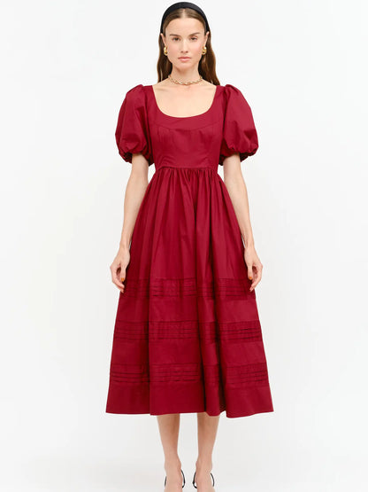 Rica Dress in Wine