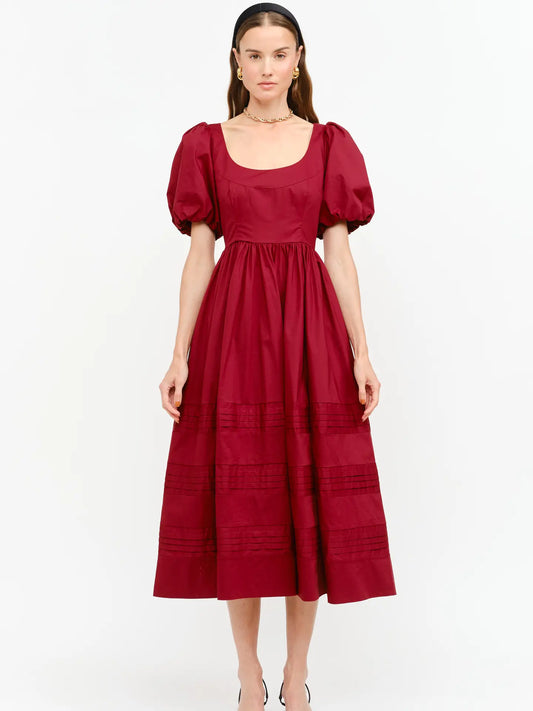 Rica Dress in Wine