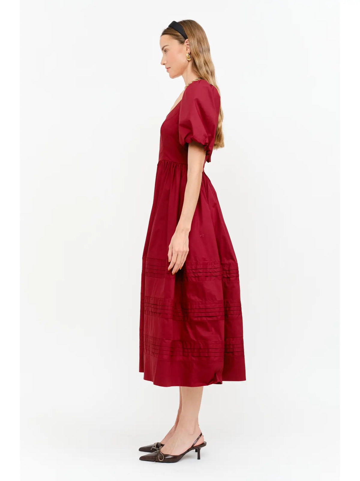 Rica Dress in Wine
