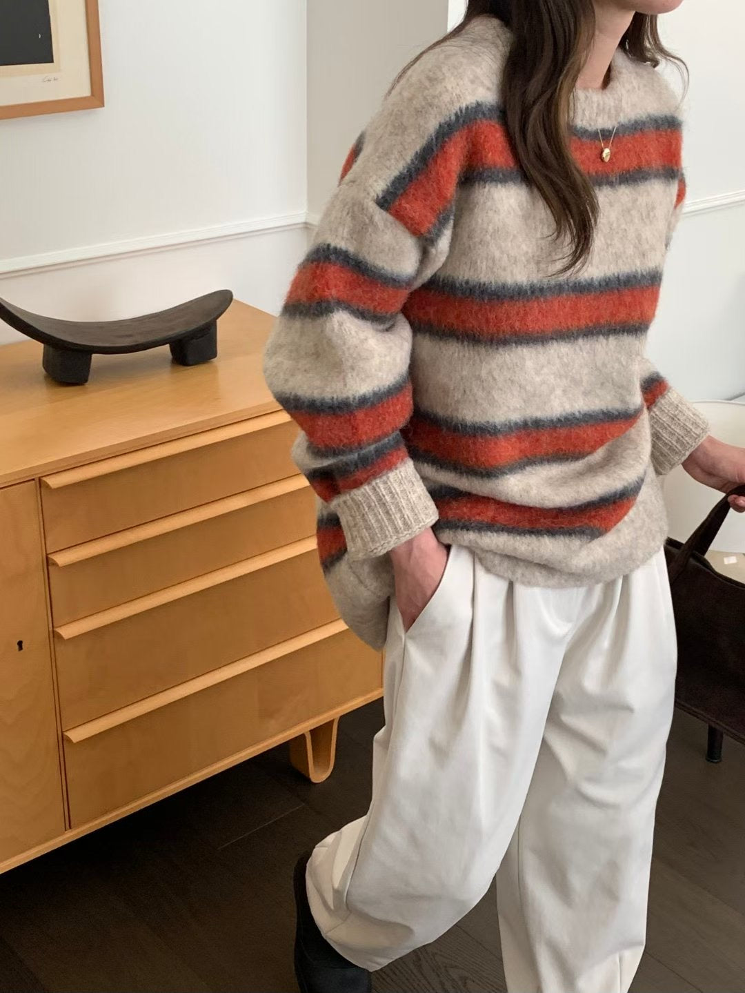 Brushed Knit Oversized Jumper