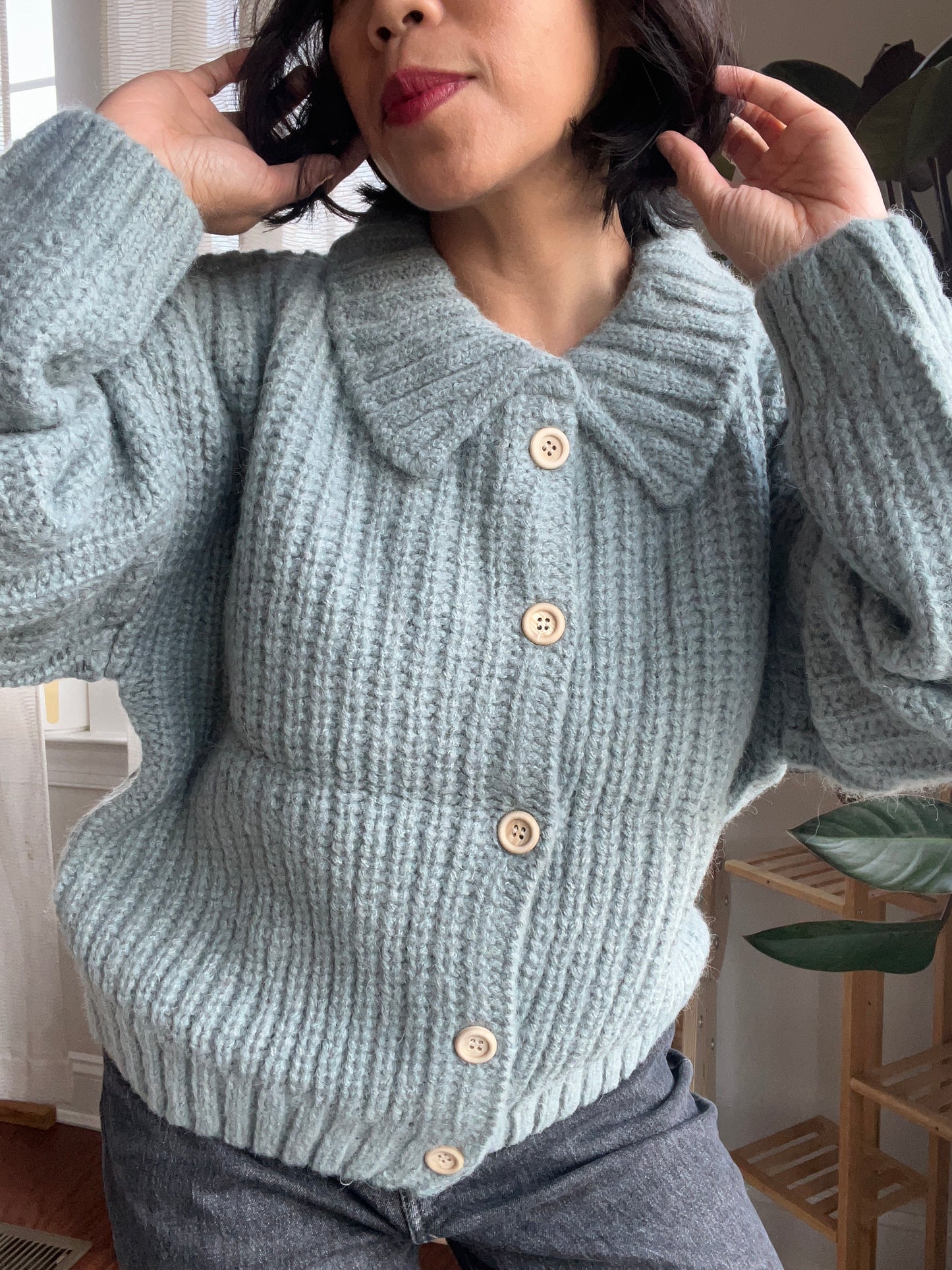 Alpaca Wool Cardigan Sweater