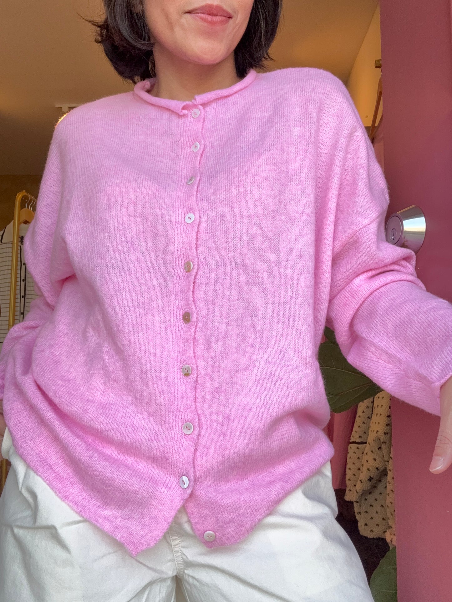 Easy Comfort Pink Cardigan