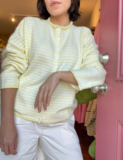 Easy Comfort - Butter Yellow Knit Cardigan