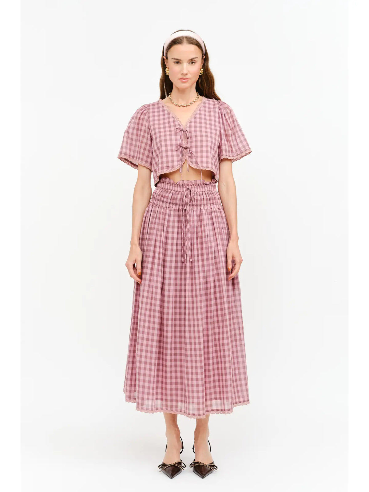Morgan Gingham Blouse