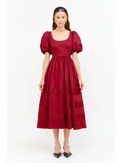 Rica Dress in Wine