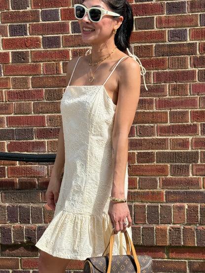 The Mika Embroidered Mini Dress