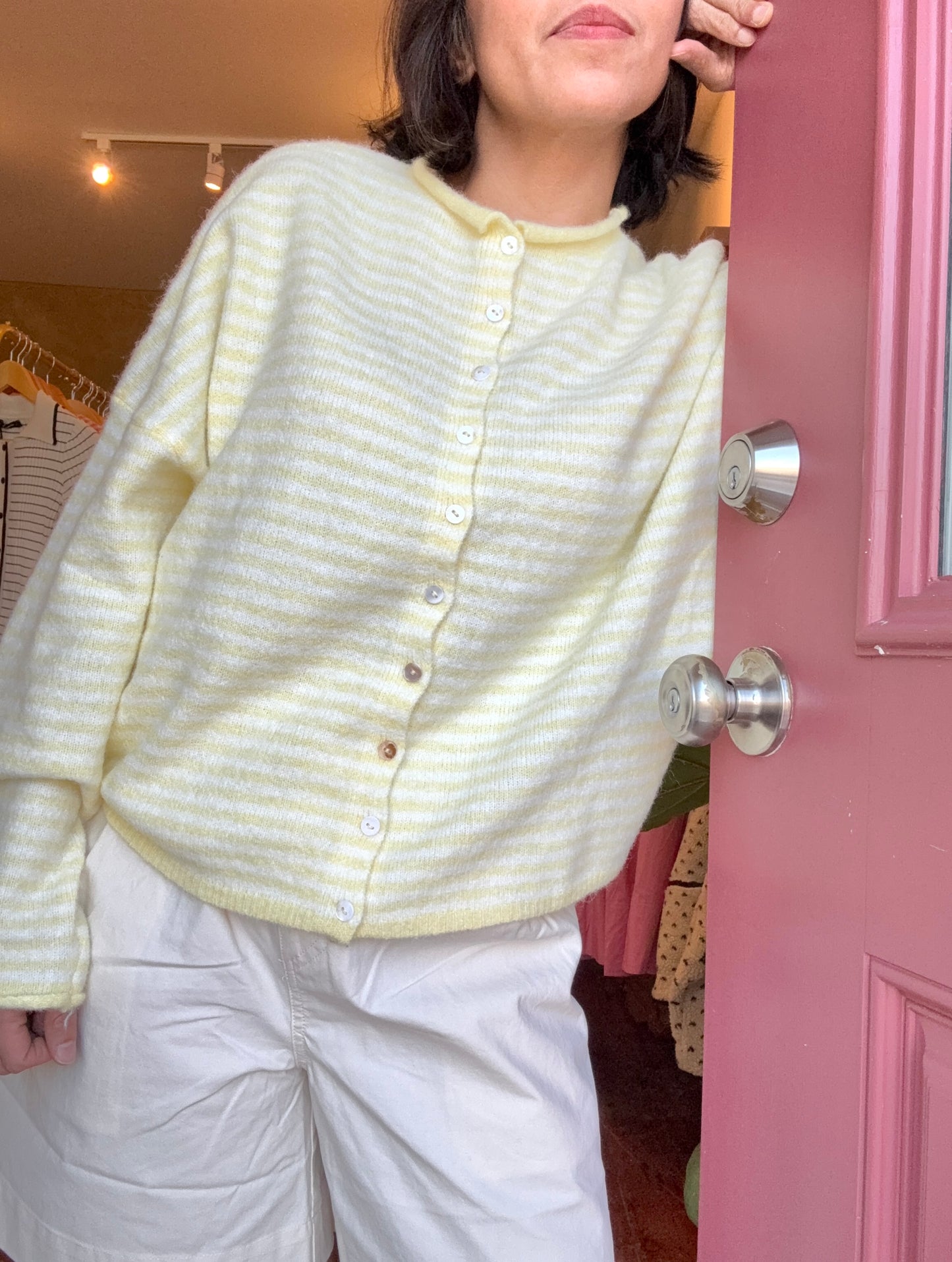 Easy Comfort - Butter Yellow Knit Cardigan