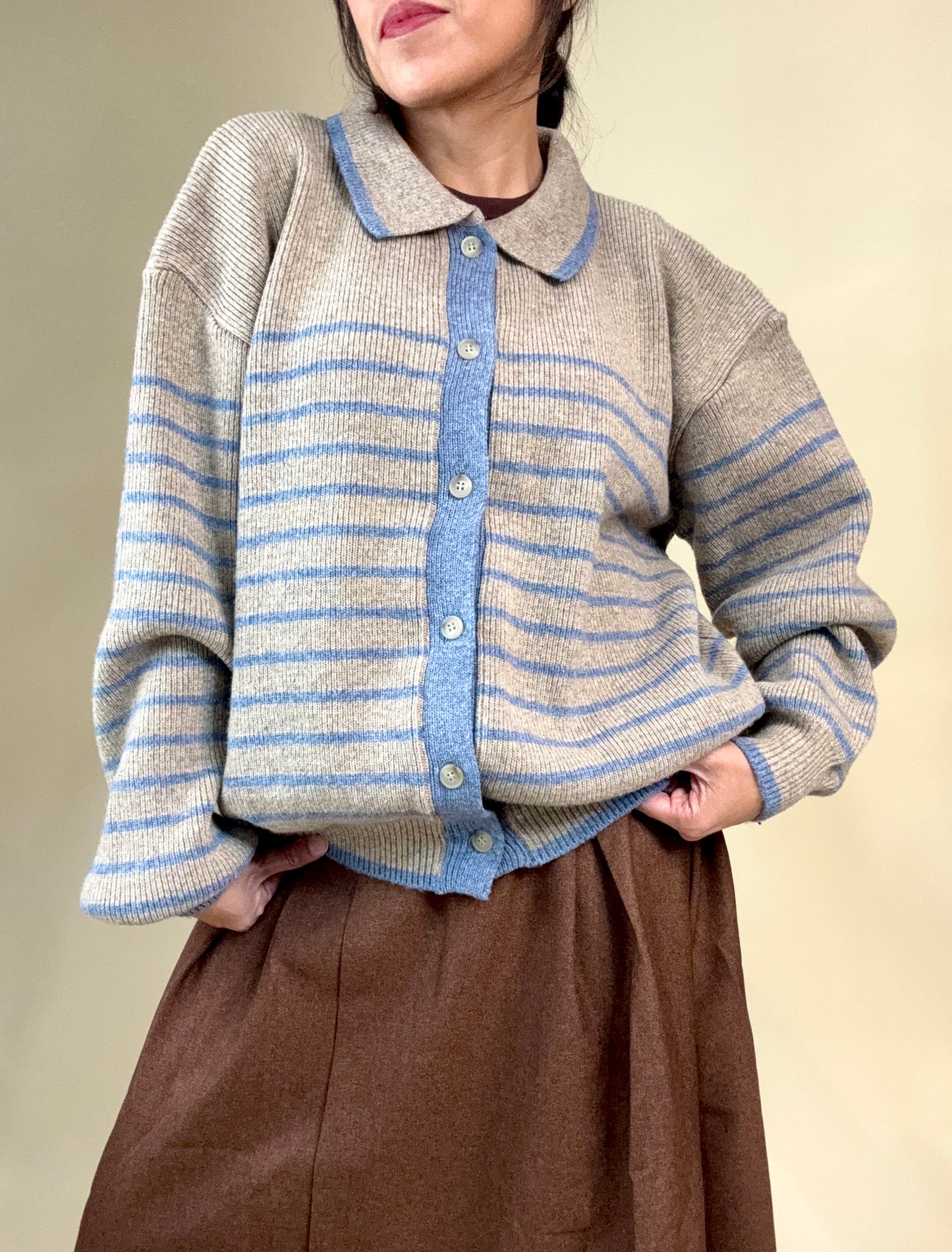 Skyline Stripe Knit Cardigan