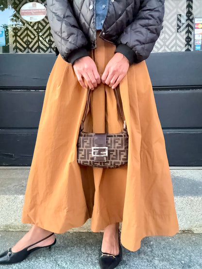 Clara Full Maxi Skirt – Golden Ochre