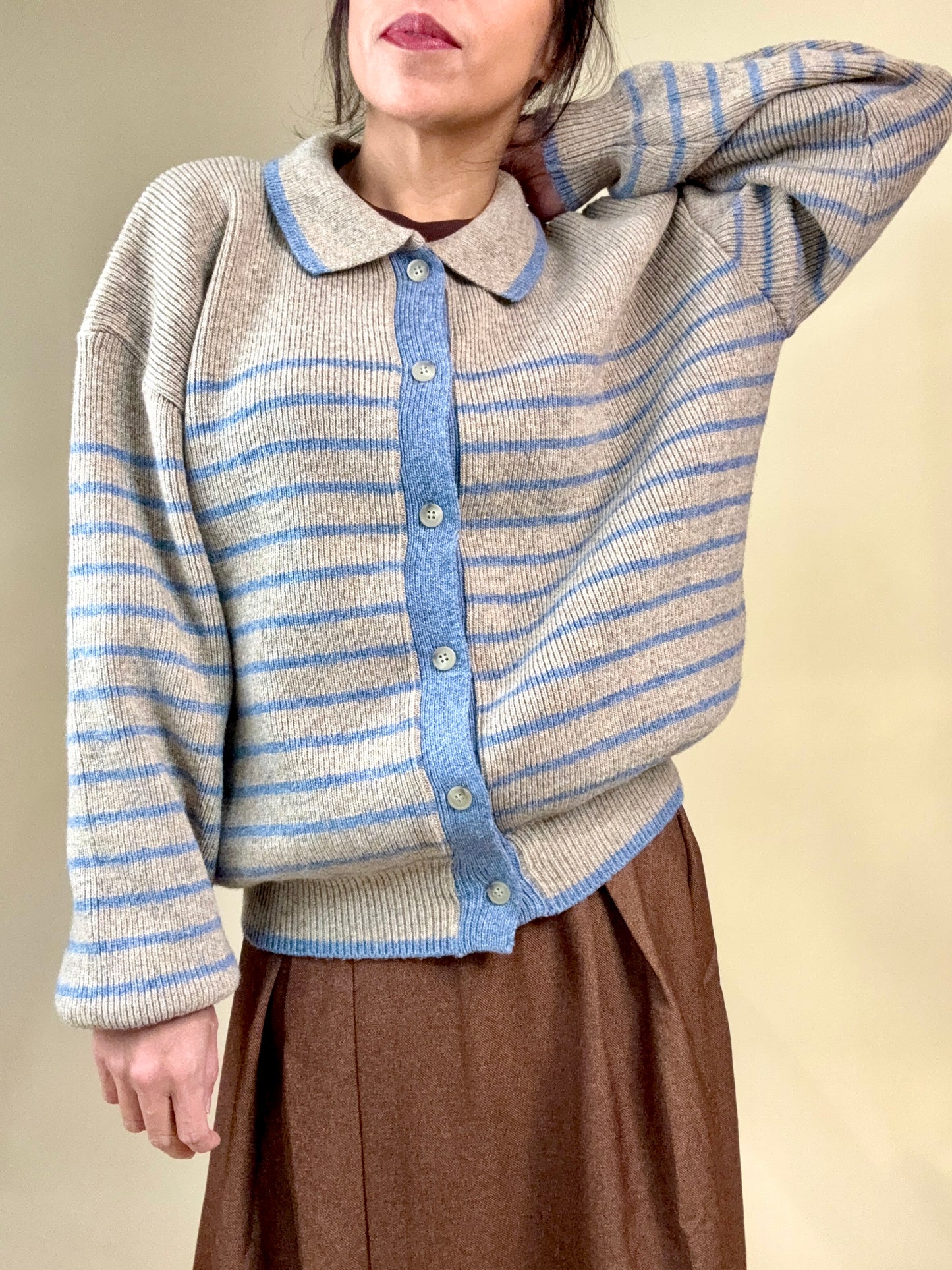 Skyline Stripe Knit Cardigan