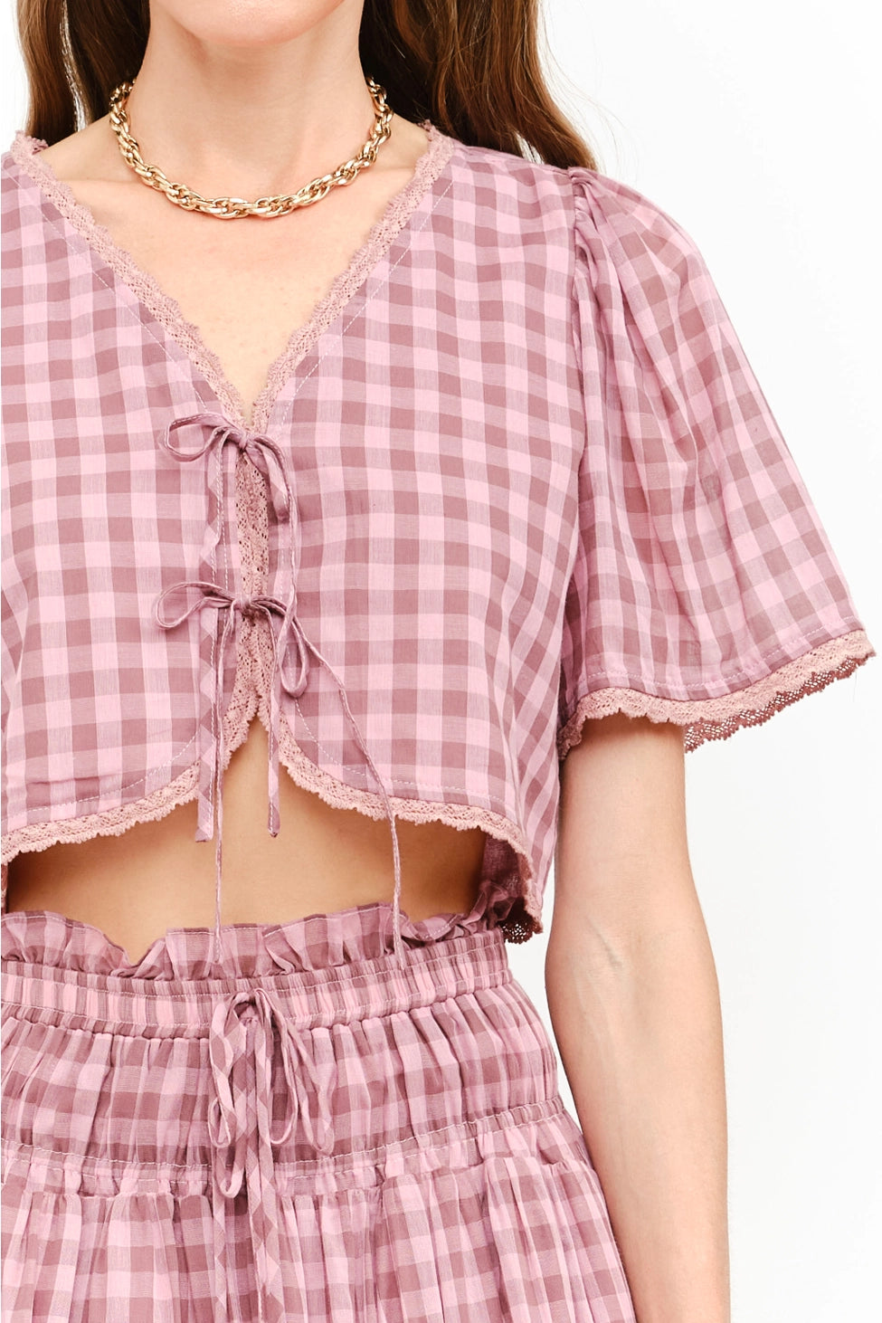 Morgan Gingham Blouse