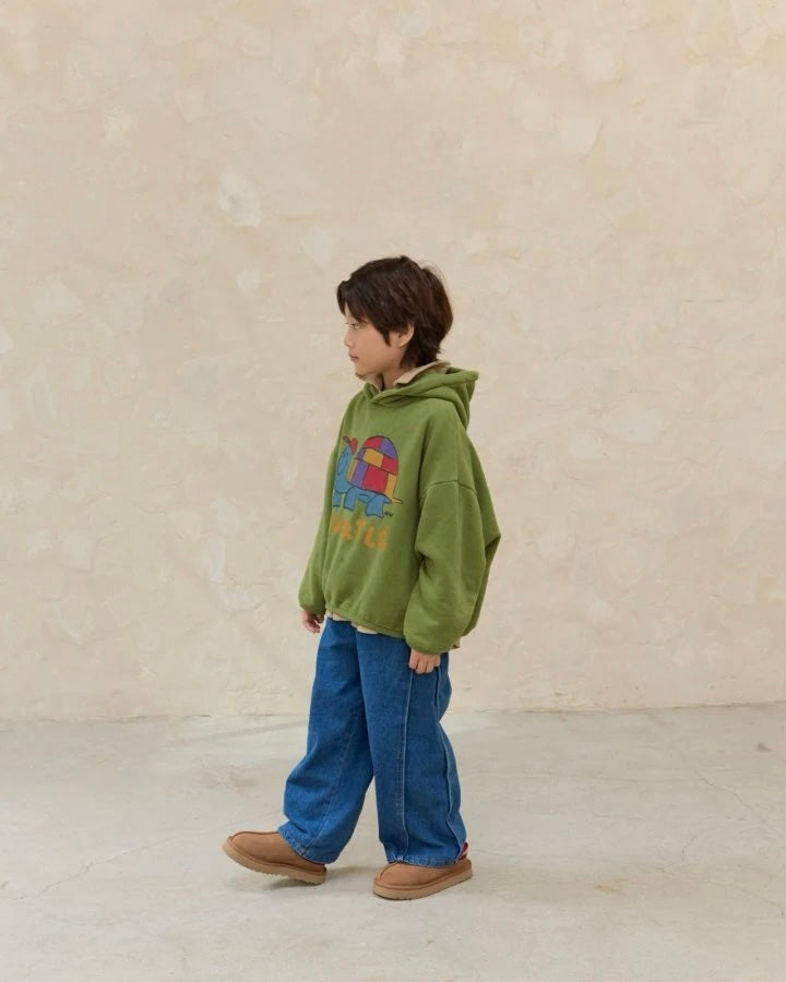 Olive Turtle Graphic Hoodie