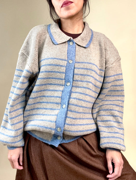 Skyline Stripe Knit Cardigan