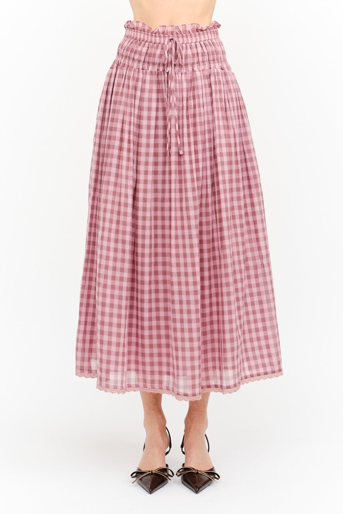 Morgan Gingham Skirt