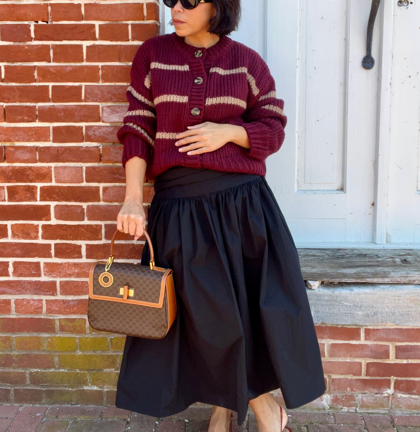 Melissa Cardigan in Burgundy