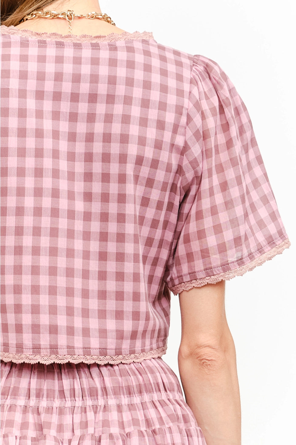 Morgan Gingham Blouse