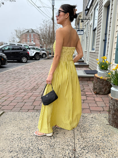 Sobina Striped Dress in Green