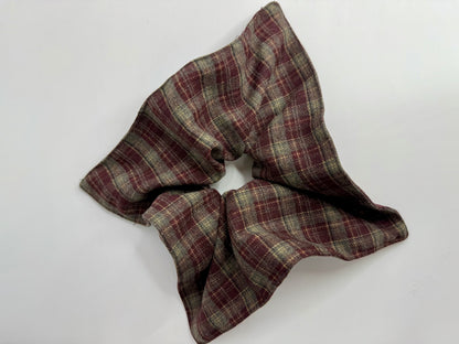 Oversized Plaid Bow Scrunchie