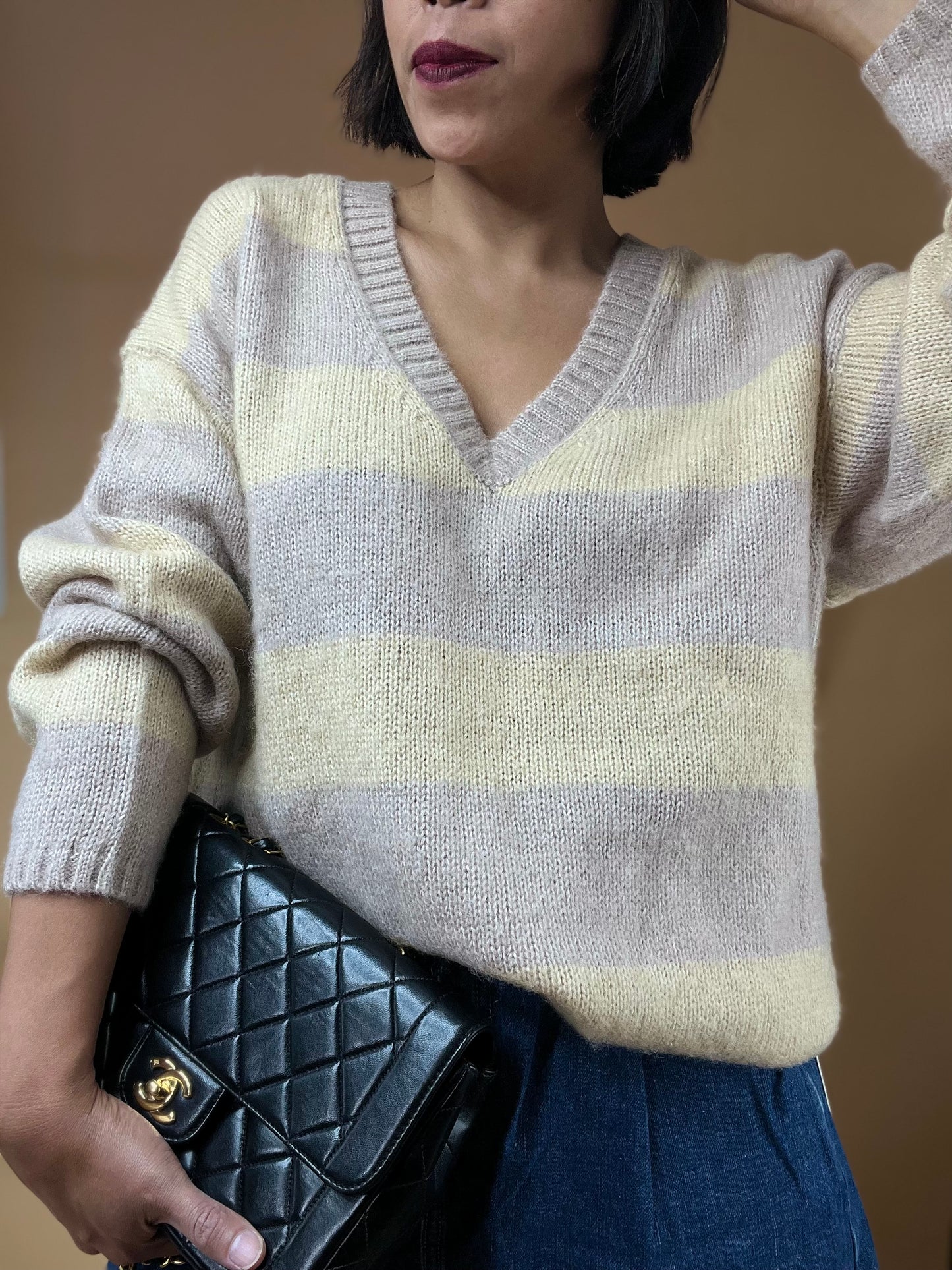 Luzy Striped Pullover Sweater