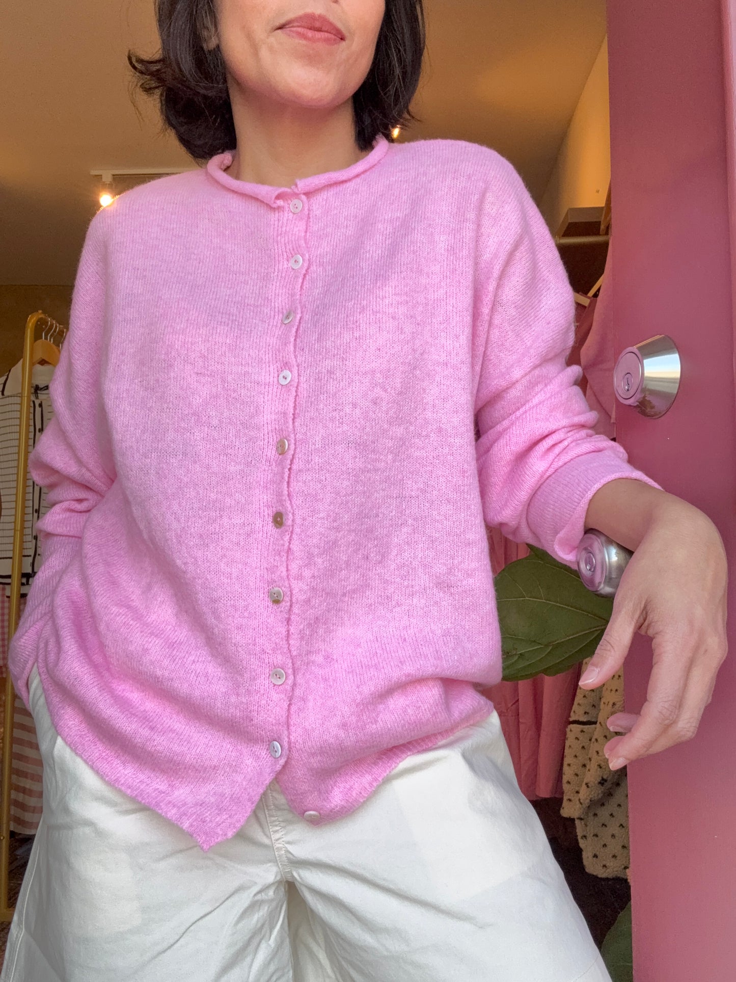Easy Comfort Pink Cardigan