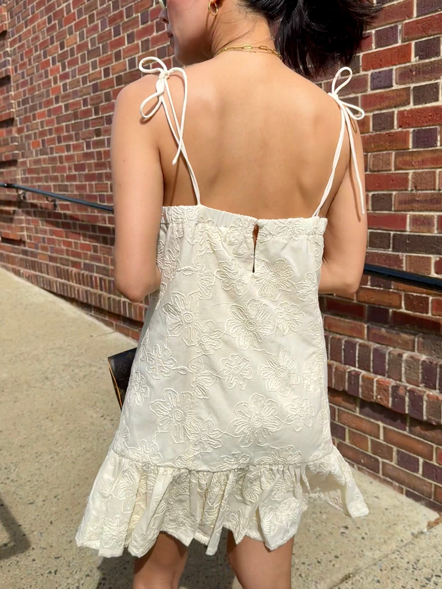 The Mika Embroidered Mini Dress