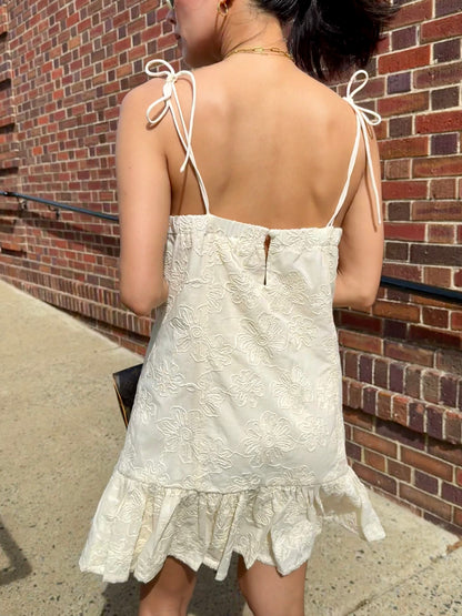 The Mika Embroidered Mini Dress