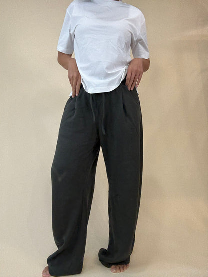 Barrel Sweatpants in French Terry - Hunter Green