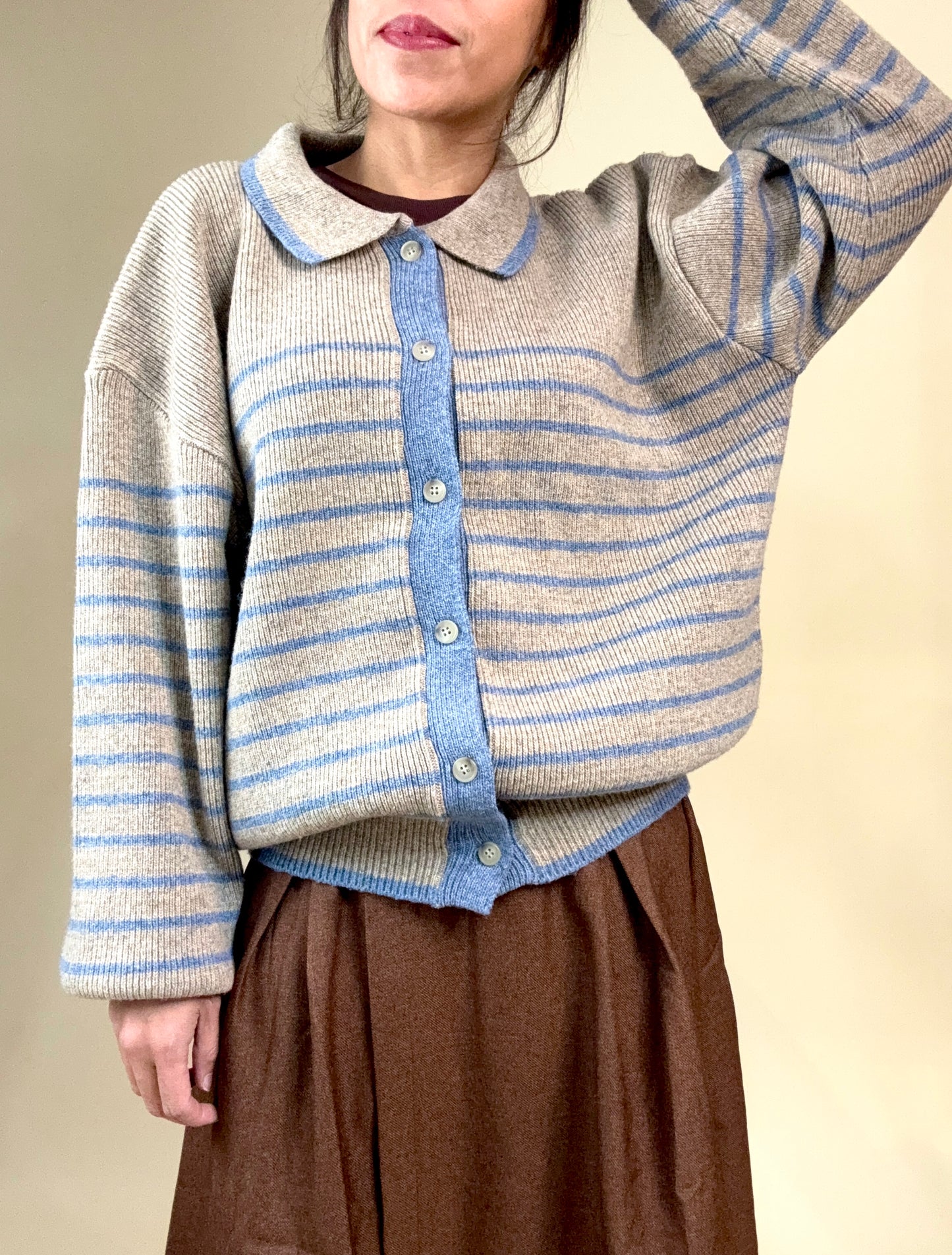 Skyline Stripe Knit Cardigan
