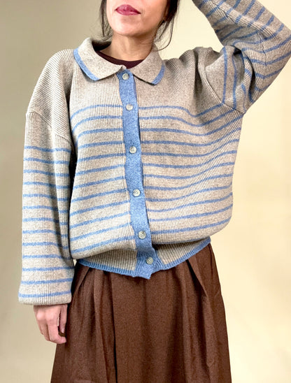 Skyline Stripe Knit Cardigan
