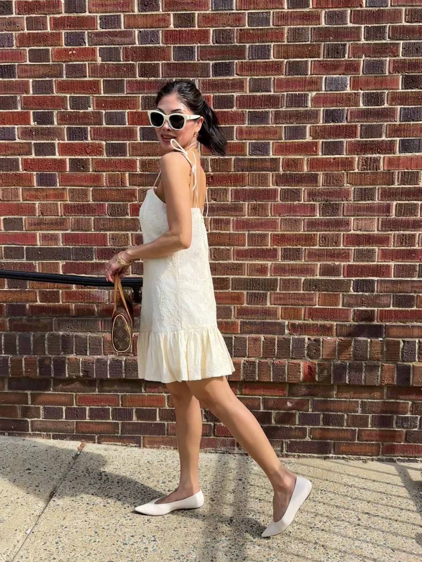 The Mika Embroidered Mini Dress