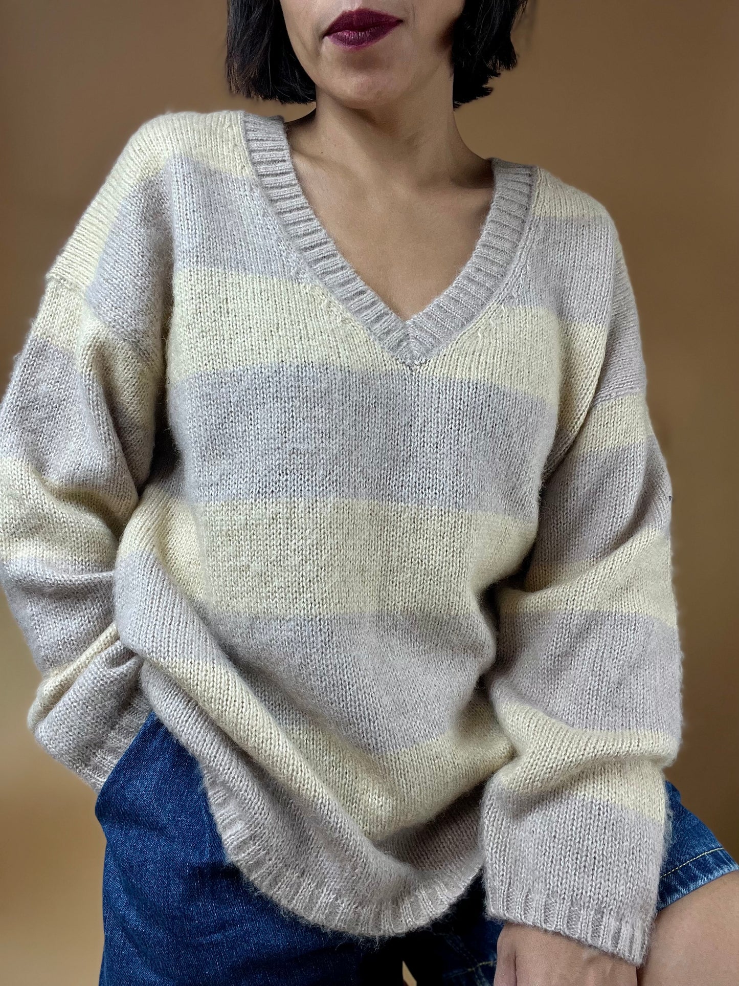 Luzy Striped Pullover Sweater