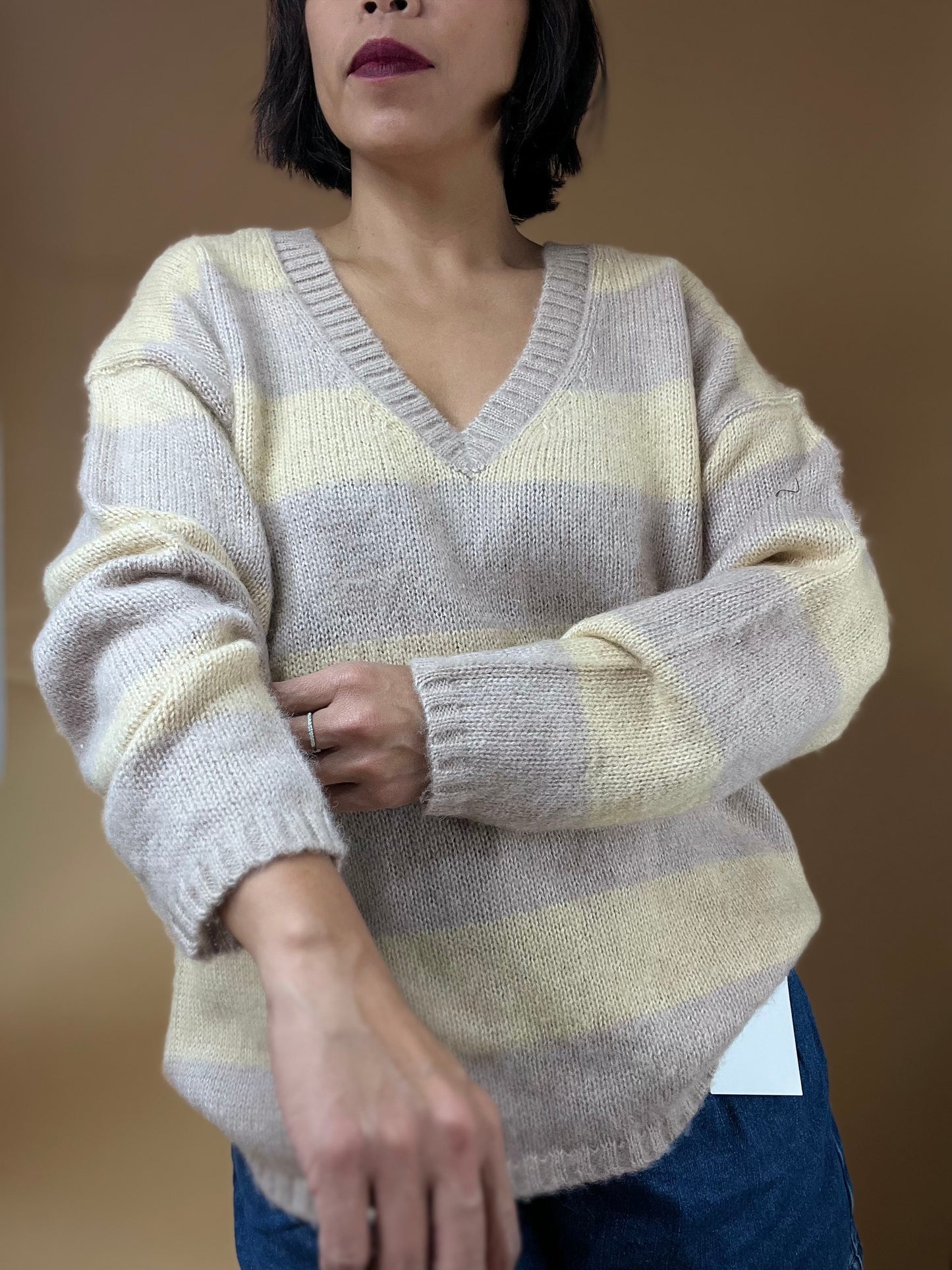 Luzy Striped Pullover Sweater