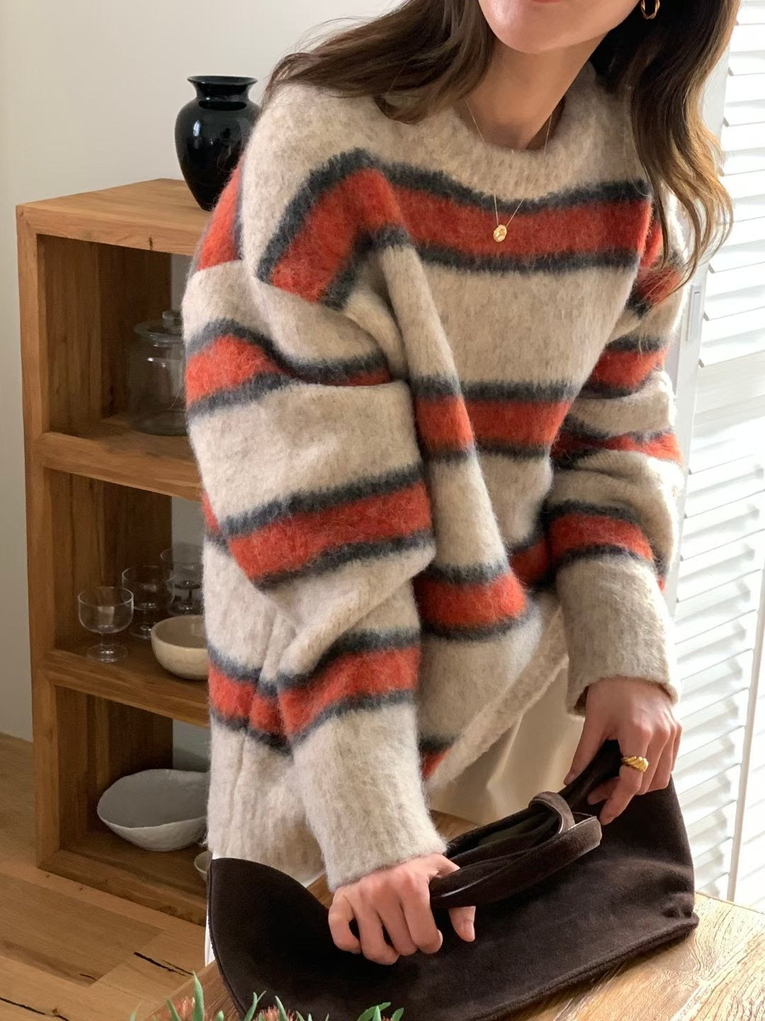 Brushed Knit Oversized Jumper