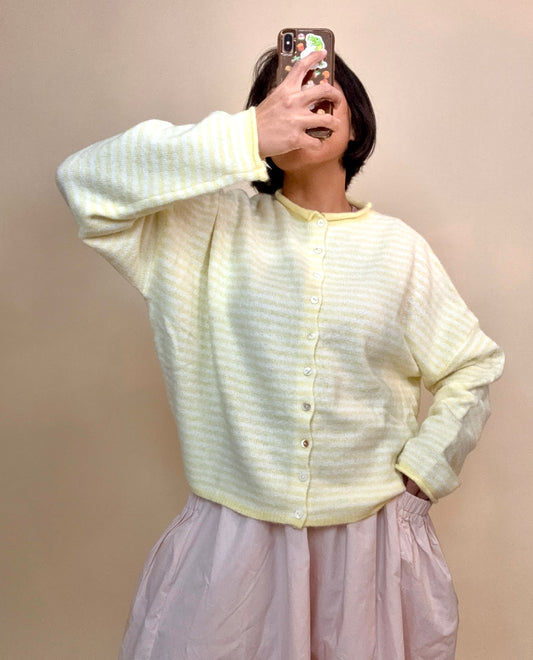 Easy Comfort - Butter Yellow Knit Cardigan