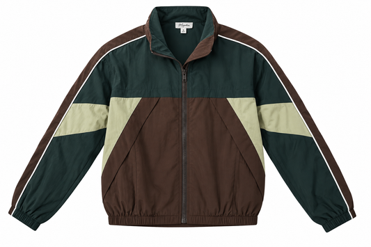 The Lara Retro Colorblock  Track Jacket