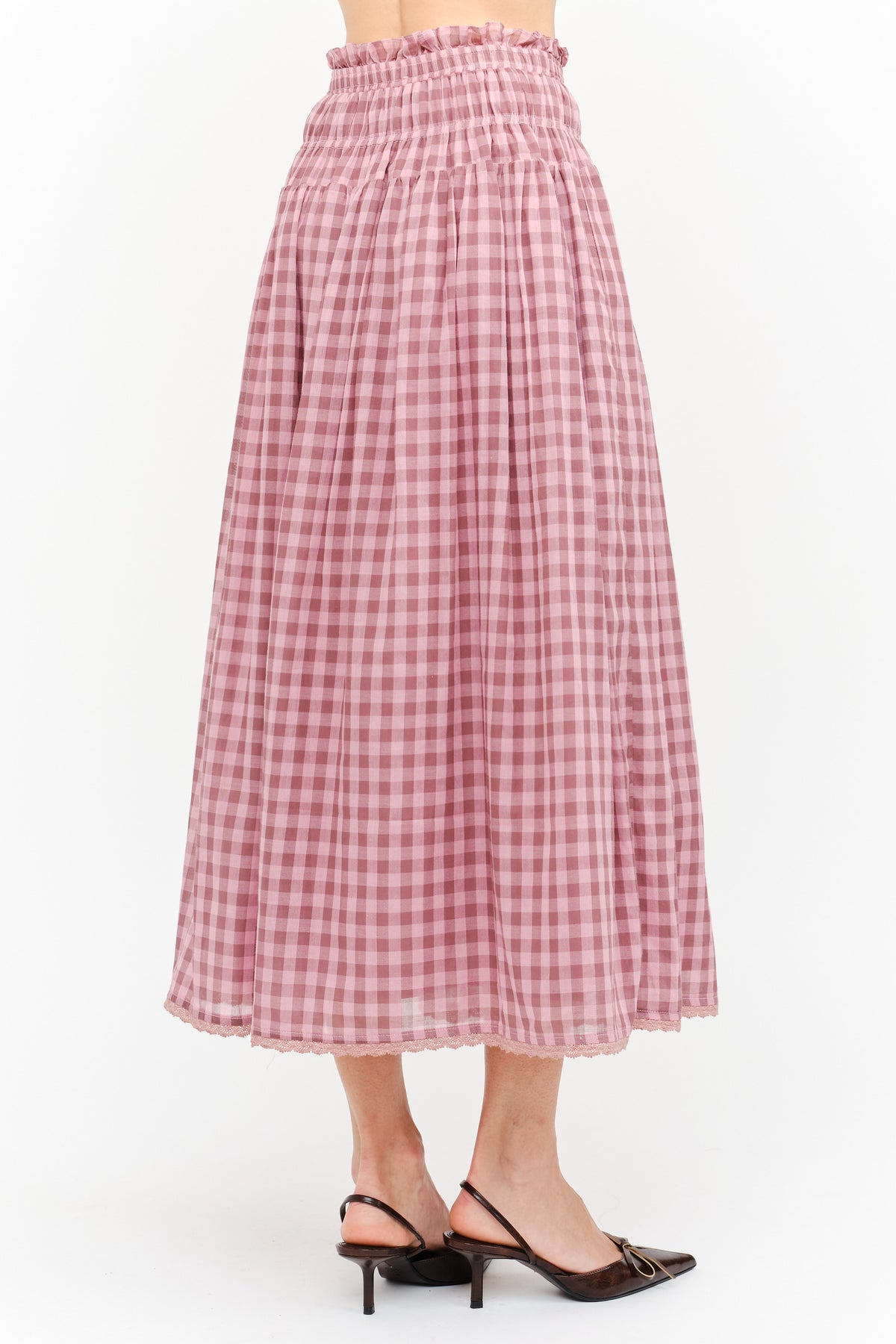 Morgan Gingham Skirt