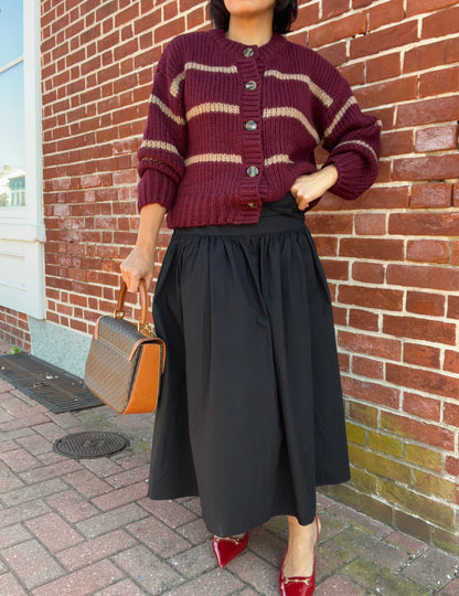 Melissa Cardigan in Burgundy