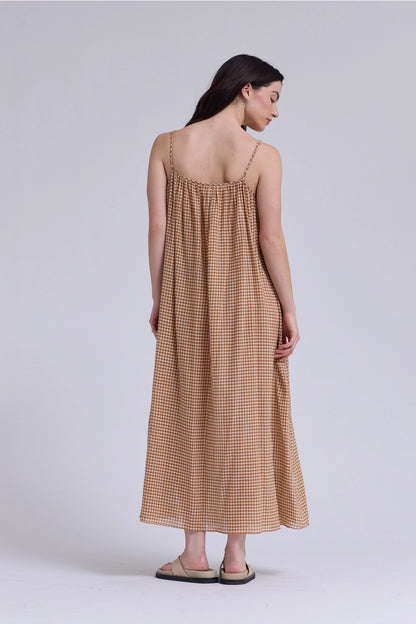 Plaid Spaghetti Dress