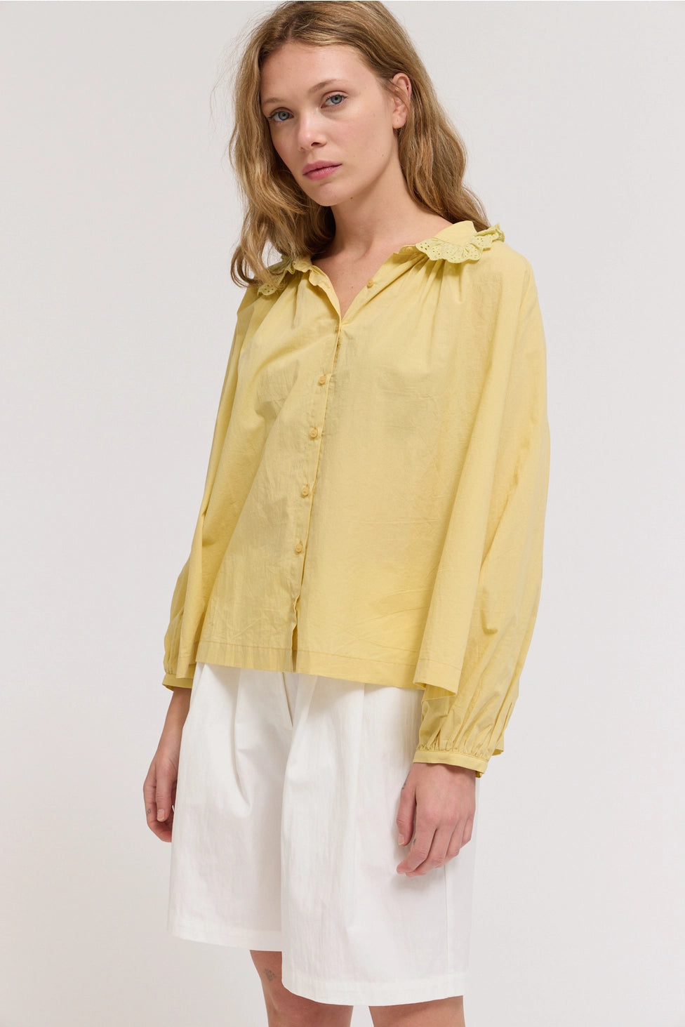 Daffodil Eyelet Collar Shirt